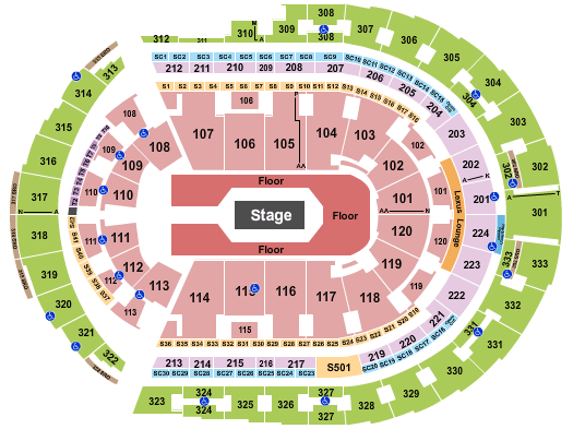 Bridgestone Arena Linkin Park Seating Chart